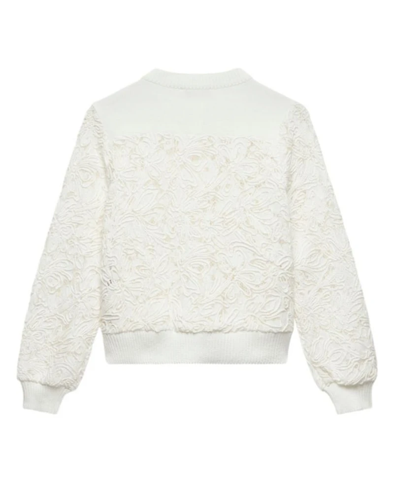 Women's Lace Mix Bomber Jacket