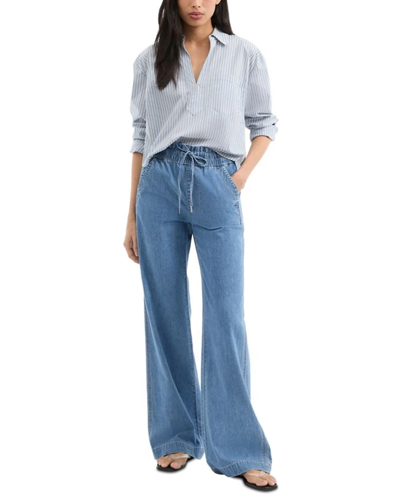Dunford High Rise Wide Leg Jeans Amethyst Forest