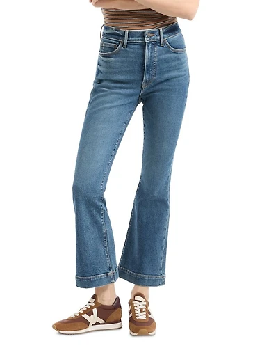 Carson High Rise Ankle Flare Leg Jeans Roadside Blue