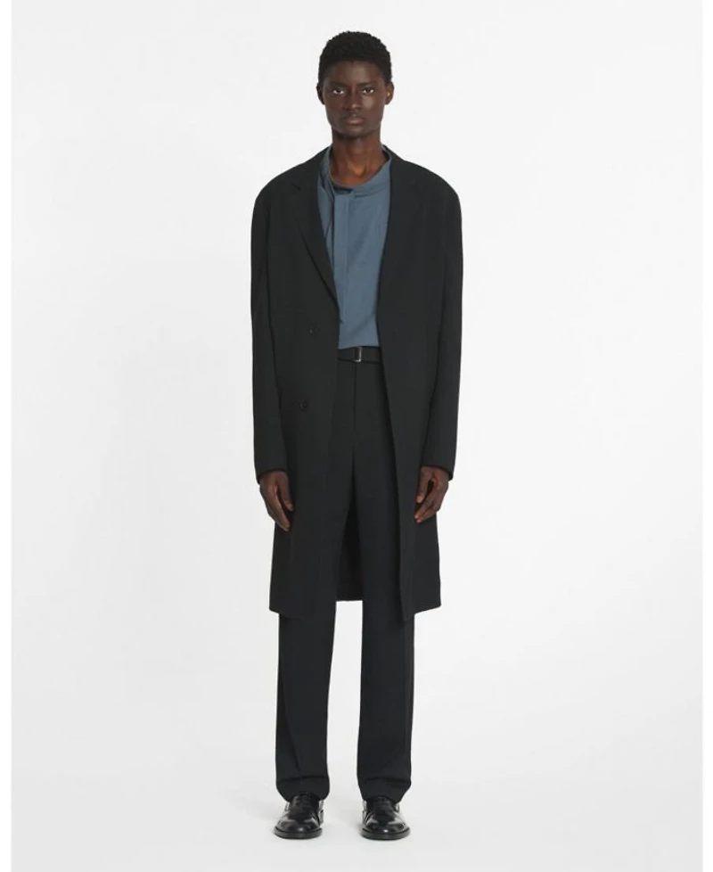 Straight Fit Wool Pants