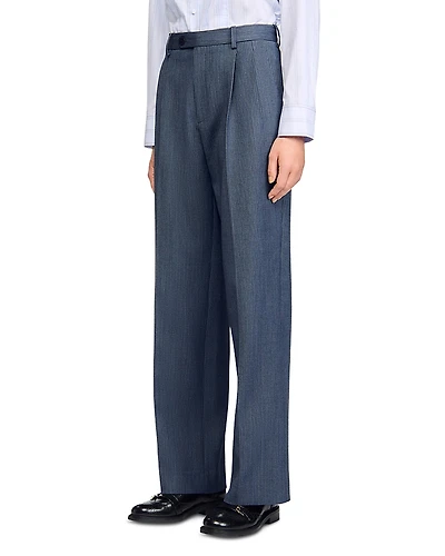 Sandro Striped Trousers