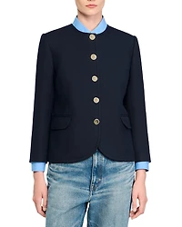 Sandro Round Collar Jacket