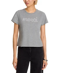 Cinq a Sept Merci Embellished Tee