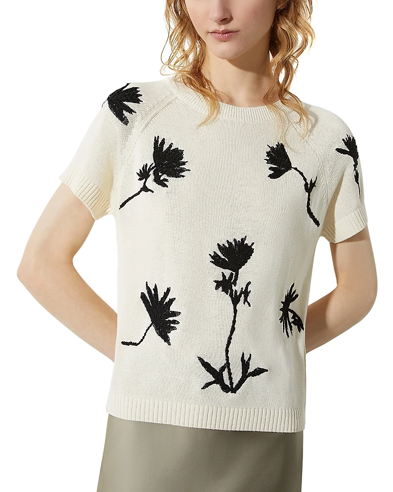 Max & Co. Embroidered Crewneck Sweater