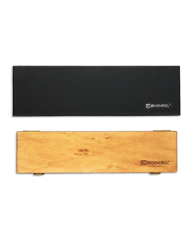 Escoda Wooden Box Set of 6 Rounds/Flats Paintbrush