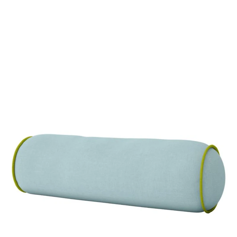 Two Toned Round Bolster Pillow, Queen 36"