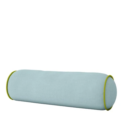 Two Toned Round Bolster Pillow, Queen 36"