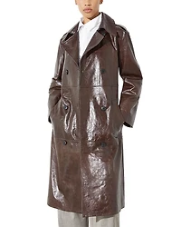 Max & Co. Leather Trench Coat