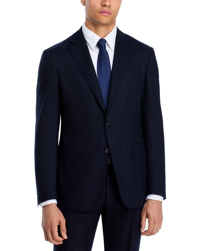 Kei Pinstripe Trim Fit Suit