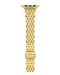 Michele 18K Gold Plated Bracelet Band for Apple Watch, 38-49mm
