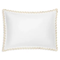 Stella Scalloped Embroidered King Sham
