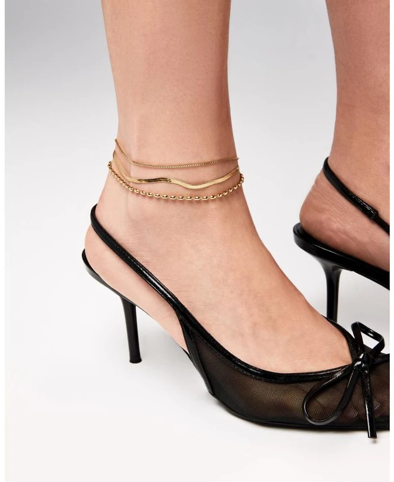 Jace Stainless Steel Gold Anklet