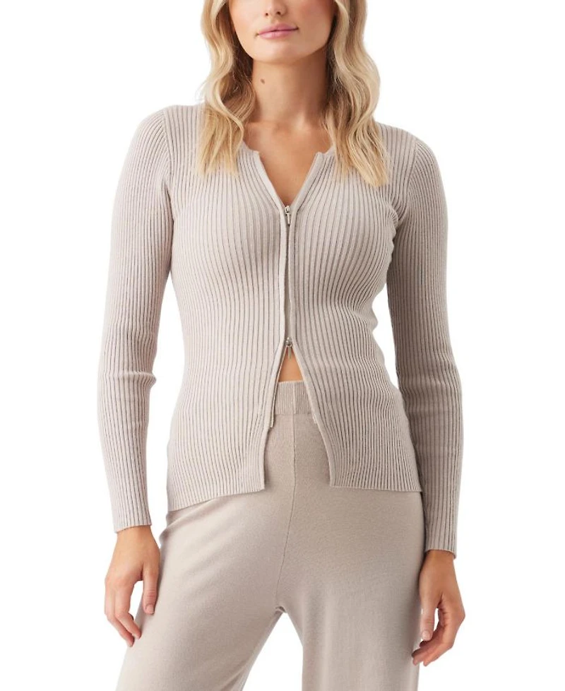 Romee Zip Through Knit Sweater