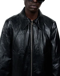 Duke Faux Memory Leather Jacket