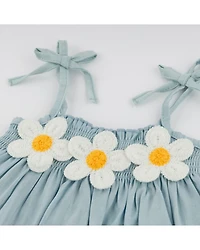 Girls' Gidget Lyocell Denim Sunsuit and Bloomers Set - Baby, Little Kid