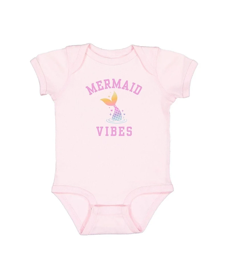 Sweet Wink Girls' Mermaid Vibes Short Sleeve Bodysuit - Baby