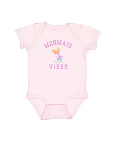 Sweet Wink Girls' Mermaid Vibes Short Sleeve Bodysuit - Baby