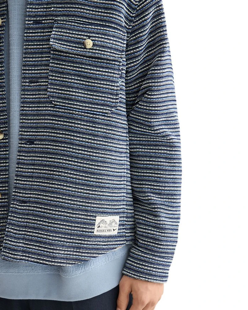 Structured Striped Overshirt