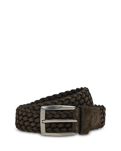 Boggi Milano Suede Braided Belt