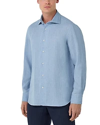Boggi Milano Linen Button Front Shirt