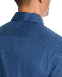 Tonal Herringbone Weave Sport Shirt
