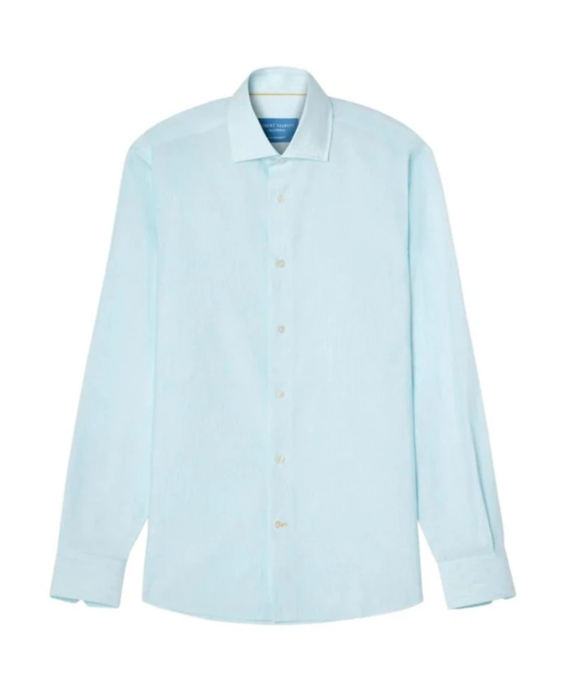 Reynolds Micro Stripe Cotton/Linen Contemporary Fit Shirt