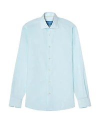 Reynolds Micro Stripe Cotton/Linen Contemporary Fit Shirt