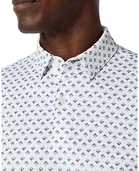 Halyard Short Sleeve Polo Provence Layered Diamond