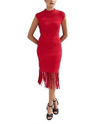 Tazmin Tassel Knit Dress