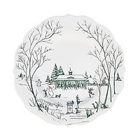 Juliska Country Estate Winter Frolic Dessert Salad Plate, Evergreen
