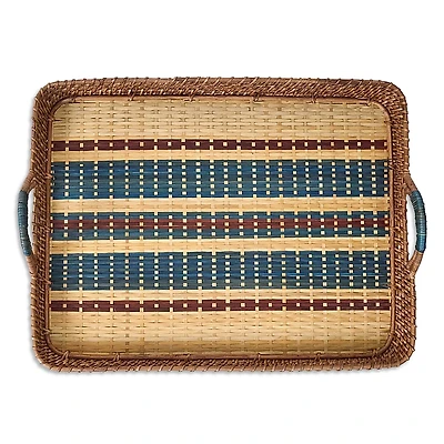 Juliska Danish Stripe 21 Tray, Navy