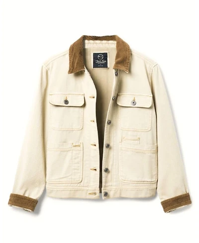 Women's Denim Corded Collar Chore Jacket