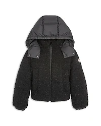Moncler Girls' Zambaga Teddy Hooded Jacket