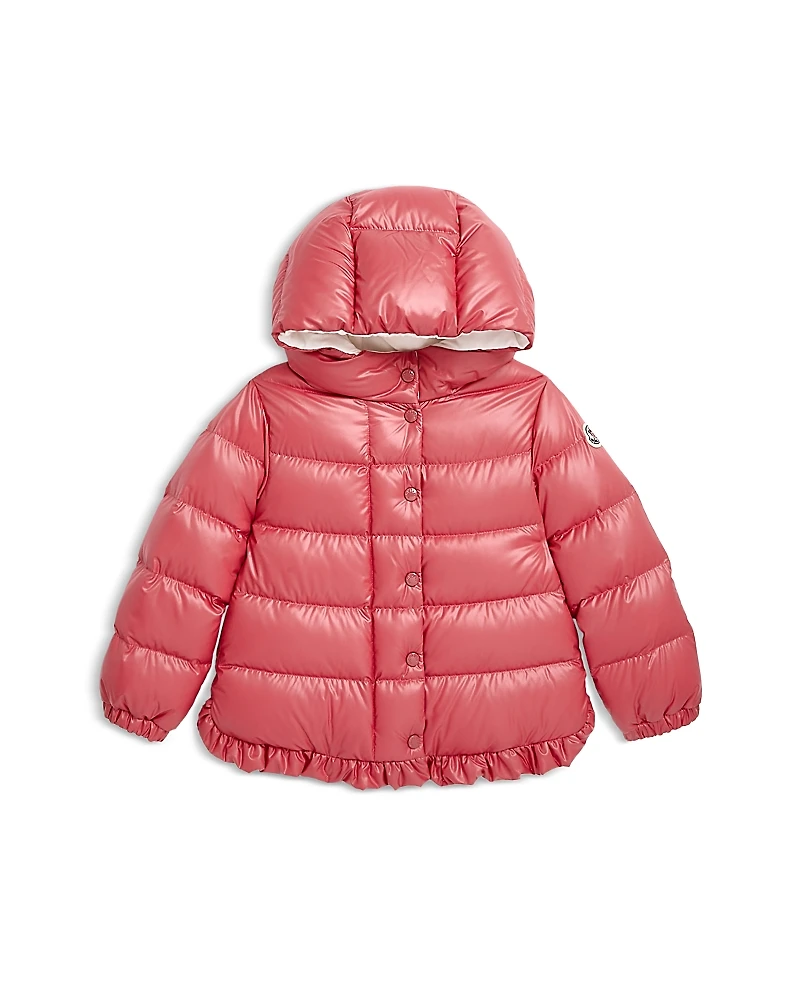 Moncler Girls' Tazui Ruffle Down Puffer Jacket - Baby, Little Kid