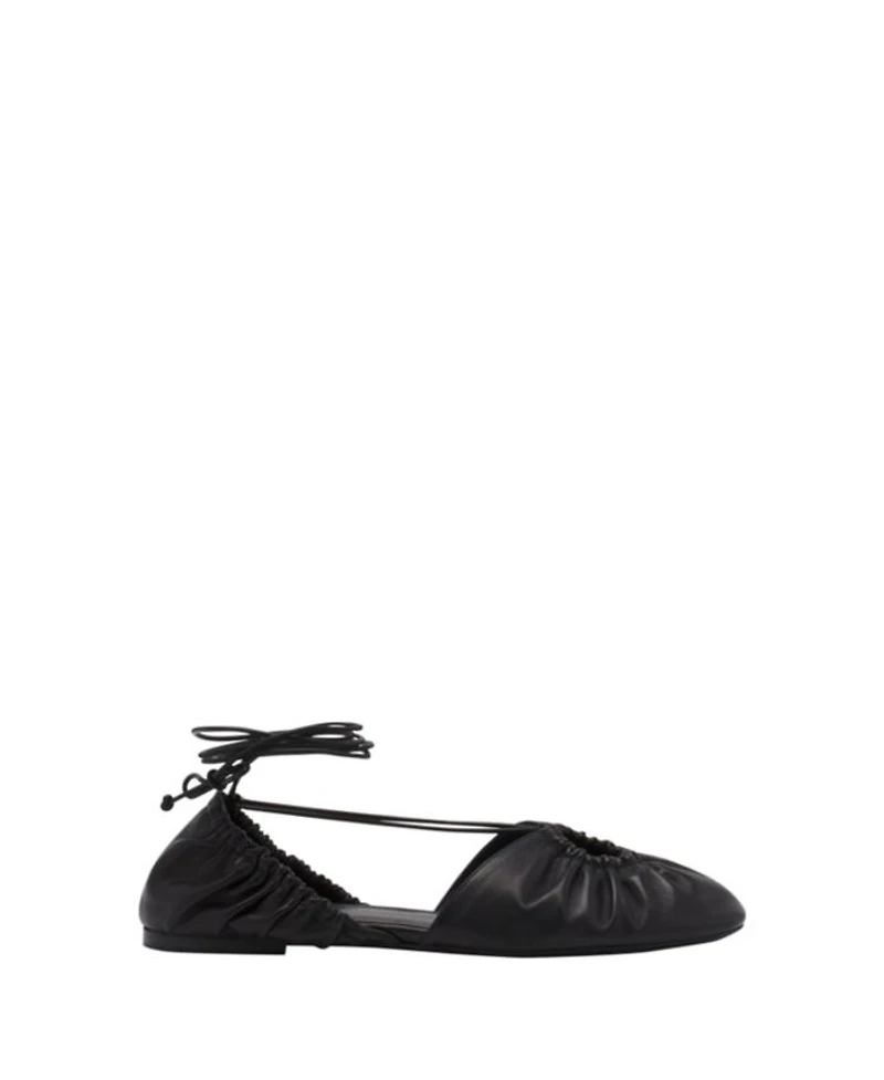 Women's Mesure Lace-Up Leather Ballerina
