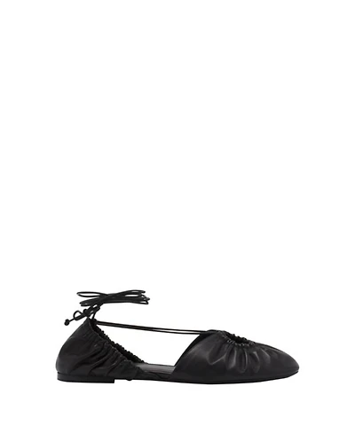 Women's Mesure Lace-Up Leather Ballerina