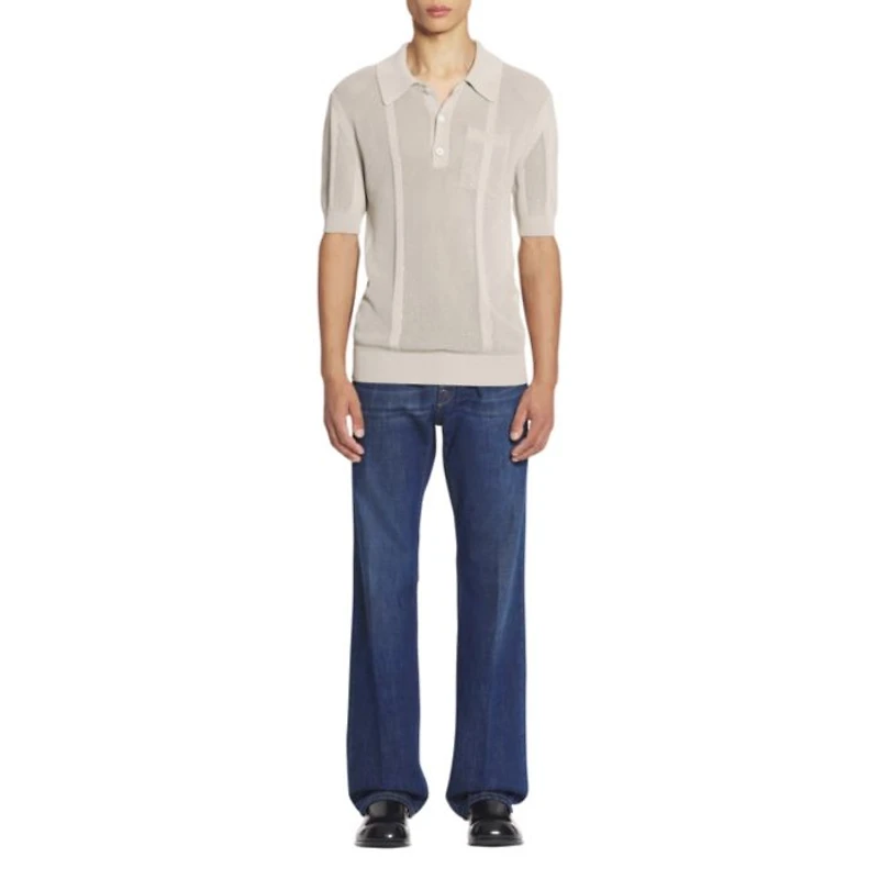 Straight Fit Denim Pants Light Wash