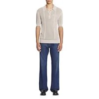 Straight Fit Denim Pants Light Wash