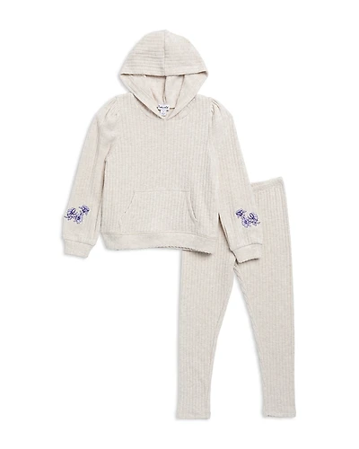 Splendid Girls' London Ribbed Hoodie & Leggings Set - Little Kid