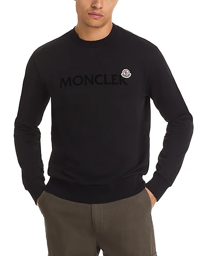 Moncler Cotton Crewneck Logo Sweatshirt