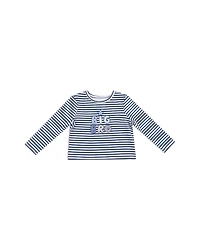 Angel Dear Boys' Big Bro Embroidery Striped Long Sleeve Shirt - Baby