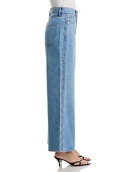 Taylor High Rise Cropped Wide Leg Jeans Nova