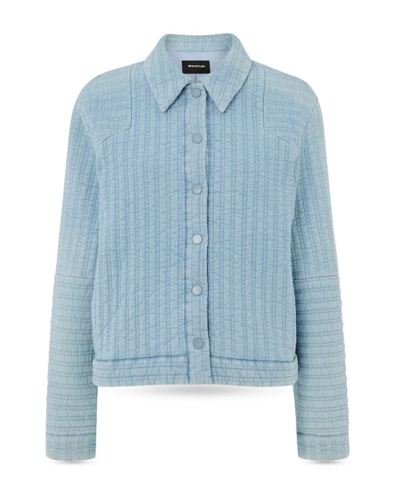 Quilted Chambray Jacket