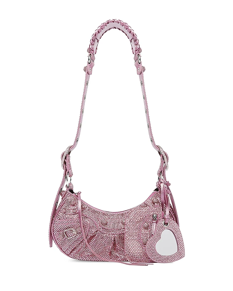 Balenciaga Le Cagole Shoulder Bag with Rhinestones