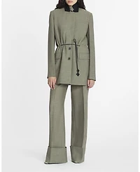 Belted Wool Jacket