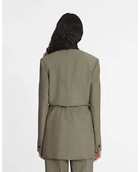 Belted Wool Jacket
