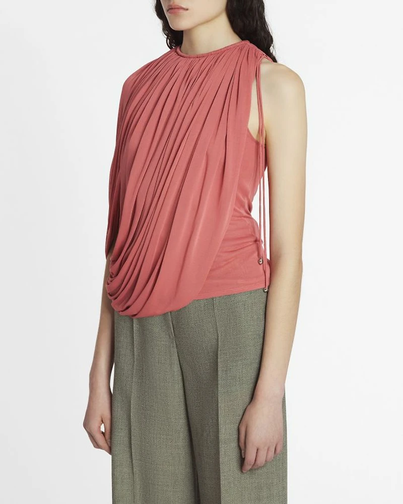 Draped Jersey Top