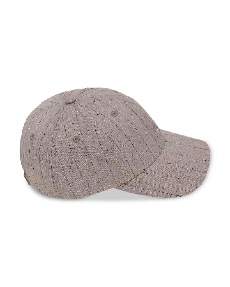 Studded Striped Cap