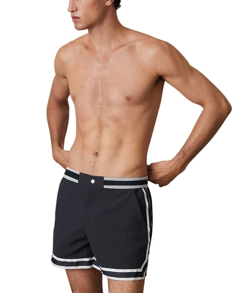 Baller Stripe 4.5" Swim Shorts