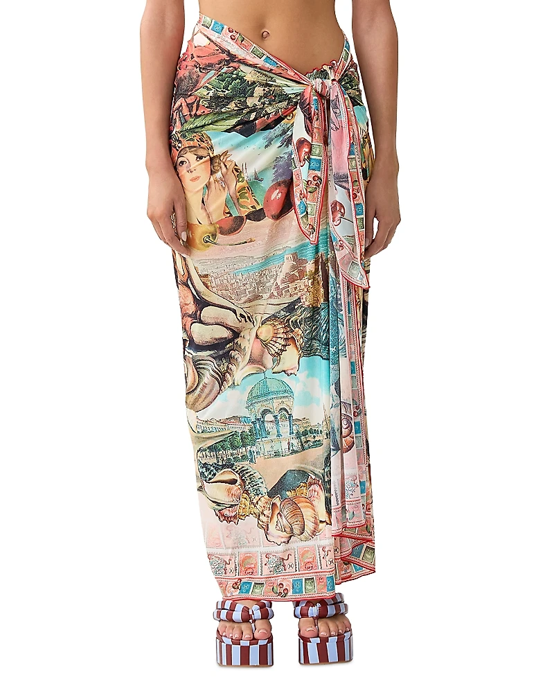Camilla Long Sarong Swim Cover-Up